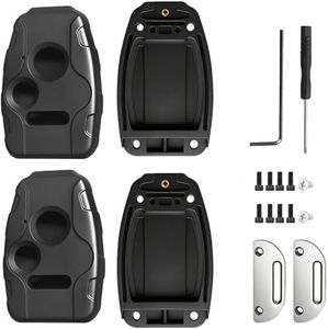 Cutting NOT Required,Key Fob Cover Shell Compatible with Honda Accord Crosstour 2010-2012,Civic EX 2006-2011,Pilot 2005-2008,CR-V 2007-2013 - Premium Durable,Scratch-Resistant (Button 3 - Black 2PCS)