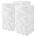 Cartman Microfiber Cleaning Cloth, All Purpose Cleaning Towels,14 x 14 Inch, Pack of 90, White