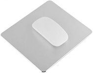 DIGIFLEX Aluminium Mouse Mat – Non-Slip Metal Mouse Pad - Strong Durable Waterproof – Stylish Modern Design -Protective for Office Home Gaming – 22 x 18cm - Silver