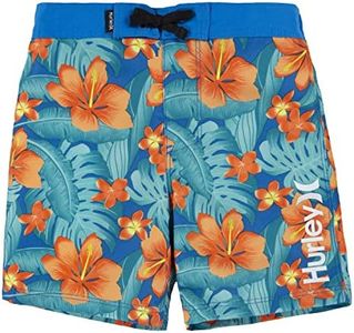 Hurley Boys' Board Shorts, Neptune Blue Floral, 5