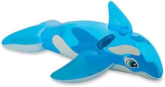 INTEX Lil' Whale Inflatable Pool Float: Animal Pool Toy for Kids – 2 Heavy-Duty Handles – 88lb Weight Capacity – 60" x 45" – for Ages 3+