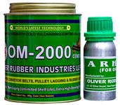 Oliver Rubber Cold Vulcanizing Solutions OM-2000 Bonding Cement Adhesive with Hardener for Normal Grade Conveyor Belt & Pulley Lagging Jointing Cold bonding glue Duo Component Solution