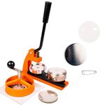 Ebadges 58mm UK Made Professional Metal Badge Maker | Badge Making Kit with 100 Badges | Badge Machine with Circle Cutter | Interchangeable Dies Available | Make Your Own Badges | Button Maker Machine
