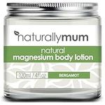 Magnesium Body Lotion for Better Sleep | Relief for Restless Legs | Muscle Relaxant for Cramps & Pain | Shea Butter Cream for Skin | Natural Sleep Aid for Pregnancy | Bergamot | 120ml