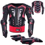 StarknightMT Kids Motorcycle Armor Suit Dirt Bike Gear Riding Protective Chest Spine Back Protector Shoulder Arm Elbow Knee Protector Pads for Cycling Skateboard,Skiing,Skating,Off-Road