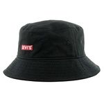 LEVIS FOOTWEAR AND ACCESSORIES Bucket HAT-Baby TAB Logo Headgear, Regular Black, L