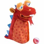 HABA Glove Puppet Eat it Up Dragon - Hand Puppet that Eats Small Objects, Perfect Toddler Toys for Ages 2-4, Sensory Hand Puppets, Preschool Toys