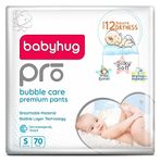 babyhug Pro Bubble Care Premium Pant Style Diaper Small (S) Size - 70 Pieces - Unisex