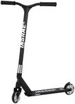 Pro Stunt Kick Scooter with Freestyle BMX Handlebars, Trick Scooter, with 110mm Wheels & ABEC-9 and 88A high Elastic PU Wheels with Aluminum hubs(Black)