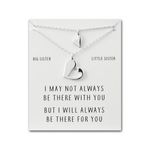 Philip Jones Big Sister Little Sister Piece of My Heart Necklace Set