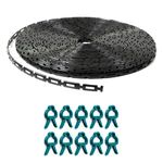 Momodoja Tree Ties. 100 Foot, 1/2 Inch Wide Reusable Plastic Chain Lock Tree Straps. Adjustable & Durable Tree Support Straps for Staking, Flexible Landscape Tree Ties for Garden, Cable, Plant Support