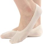 R RELAXIFE Womens No Show Thin Socks Cotton Nylon Low Cut Liner Non Slip hidden Invisible Socks for Flats Sneaker 4-6 pack