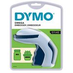 Dymo S0717930 Omega Home Embossing Label Maker, Grey and Navy, Embosser