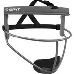 RIP-IT Original Defense Softball Face Mask | Lightweight Protective Softball Fielder's Mask | Youth | Charcoal