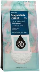 The Salt Box - Zechstein Magnesium Flakes - Replenishing Bath Soak - Recharge & Relax - 1kg