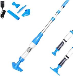 3 in 1 Cordless Rechargeable Swimming Pool Vacuum Head, 2026 Handheld Mini Pool Vacuum Cleaner for Above Ground Pools with Telescopic Pole and 3 Suction Head, High-Efficiency Screen