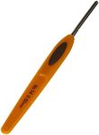 Clover 1027 Soft Touch Steel Crochet Hook: 0.50mm, 0.5mm, Yellow