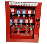 Loto Product India Lockout tagout Station kit Box with 10 OSHA Padlock Nylon