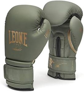 LEONE 1947, Guantes De Boxeo Edición Militar, Unisex Adulto, Verde, 12 OZ, GN059G