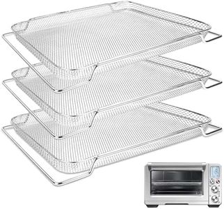 Air Fryer Basket Replacement for Breville The Mesh Baskets for The Smart Oven Air 3Pcs Stainless Steel Mesh Baskets Air Fryer Accessories Basket for Oven - Dishwasher and Over Safe