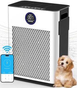 Air Purifier,FRESHDEW Air Purifiers for Home Up to 2300ft² With Smart WiFi,Air Quality and Sensors,Washable Filters Double-sided Air Inlet,H13 HEPA Filter Air Purifier for Bedroom,Pets with Timer 22dB