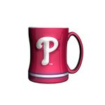 MLB Philadelphia Phillies Sculpted Relief Mug, 14-Ounce