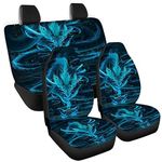 Tomeusey Dragon Car Seat Covers Set of 4,Auto Accessories for Men Women Vehicle Seat Protector Cover Fits for Cars Sedans Truck SUV,Machine Washable