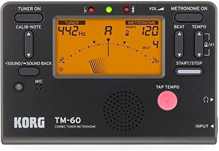 Korg TM60BK Tuner Metronome, Black