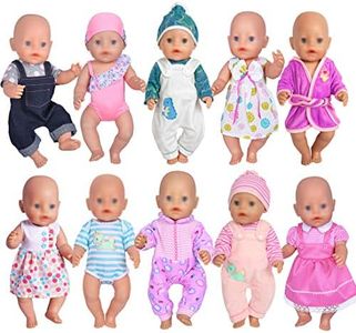 ebuddy Lot de 10 tenues pour poupées de 14 à 16 pouces et pour les filles américaines de 45 à 45 cm