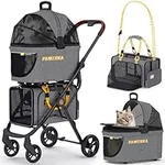 PAWZIDEA Double Pet Stroller for 2 