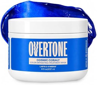 Overtone Semi Permanent Hair Color Conditioner, Cosmic Cobalt, 8 oz, Nourishing, Damage-Free, Color Depositing Mask for All Hair Types with Shea Butter & Coconut Oil, Vegan & Cruelty-Free