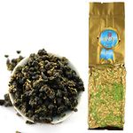 FullChea - Jin Xuan Milk Oolong Tea 150g - Taiwaness Oolong Tea Loose Leaf - Taiwan High Mountain Tea - Delicate and Silky Smooth