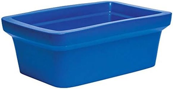 Medium Blue Ice Pan – 4 Liter Ice Holder - Stackable, Lightweight, Leak-Proof Ice Container - Frozen Sample Containers w/EVA Material to Withstand Dry Ice, Liquid Nitrogen, & Chemical Solvents
