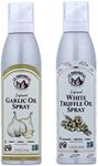 La Tourangelle White Truffle & Roasted Garlic Non Stick Cooking Oil Sprays for Popcorn, Pizza, Vegetables, Pack of 2