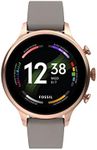 Fossil Women's Gen 6 42mm Touchscreen Smartwatch with Alexa Built-in, Heart Rate, Blood Oxygen, GPS, Contactless Payments, Speaker and Smartphone Notifications, Rose Gold/Taupe (FTW6079V)