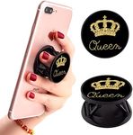 Ufbara 2 Pack Phone Stand Holder Finger Expanding Kickstand Hand Grip Widely Compatible with Almost All Phones Cases (Queen Crown)