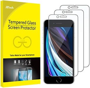 JETech Screen Protector for iPhone SE 3/2 (2022/2020 Edition) 4.7-Inch, Tempered Glass Film, 3-Pack