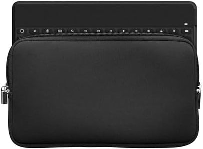 kwmobile Neoprene Case Compatible with Logitech Keys-to-GO - Case for Keyboard Soft Travel Sleeve - Black