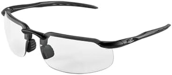 Bullhead Safety Swordfish Transition Safety Glasses With Anti Fog Lenses, Indoor/Outdoor Use, ANSI Z87+, Protective Eyewear With Anti-Scratch Coating And UV Light Protection, Matte Black Frame