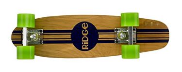 Complete 55cm Maple Wooden Retro 22” Mini Cruiser Board by Ridge Skateboards