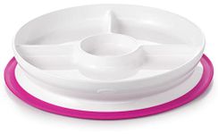 Oxo Tot Stick & Stay Divided Plate, Pink