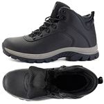 CC-Los Snow Boots for Men Winter Hiking Boots Work Boots Lightweight & All Day Comfort Black Size 9