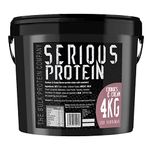 SERIOUS PROTEIN – Protein Powder – 4kg – Low Carb – Supports Lean Muscle Growth – Recovery Supplement - The Bulk Protein Company - 133 Servings (Cookies & Cream)