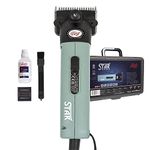 Lister Star Horse Clipper - Green, Professional Animal Clipper, Clippers for Horses & Cattle, Farm Supplies, Lightweight, Low Vibration, Corded, 5m Cable, Medium Duty Clipping, 240 Volts