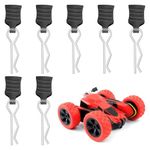 Nuqin RC Body Clips,8 Pcs RC Car Accessories,Durable RC Car Body Clips,Compatible With 1/8, 1/10, 1/12 RC Car (Black)