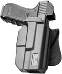 Glock 17 Holster, OWB Holster for Glock 17/31(Gen 1-5), G22 (Gen 1-4), Compatible with Red Dot/Optics, Outside Waistband Carry Holster, 360 Degree Adjustable Cant, Right Hand, Thumb Release Holster