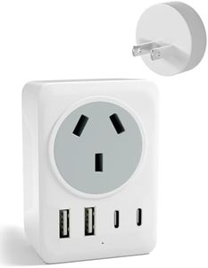 Japan Travel Adapter, AU to Japan Plug Adapter Type A Travel Power Plug for Japan,Philippines,Canada,Mexico,China,Jamaica,Peru and More