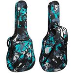 HOHIYO Guitar Bag Full Size,39 40 41inch Acoustic Classical Guitar Gig Bag,15mm Thick Padded Guitar Case Waterproof with Two Pockets Adjustable Shoulder Strap,Neck Protector Strap