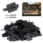 Yeipower 125PCS Hidden Fasteners Composite-Deck - Universal Nylon Composite Decking Fasteners T Clips