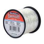 Beadalon Elasticity Stretch Cord, 1.0 mm / .039 in, Clear, 100 m / 328 ft